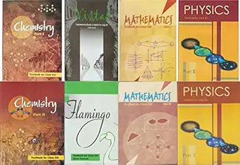 NCERT , CLASS - 12 SET OF 8 BOOKS ( MATHEMATICS PART 1 & 2 , CHEMISTRY PART 1 & 2 , PHYSICS PART 1 & 2 , FLEMINGO , VISTAS ) 2022 EDITION Paperback – 1 January 2022 by NCERT (Author)
