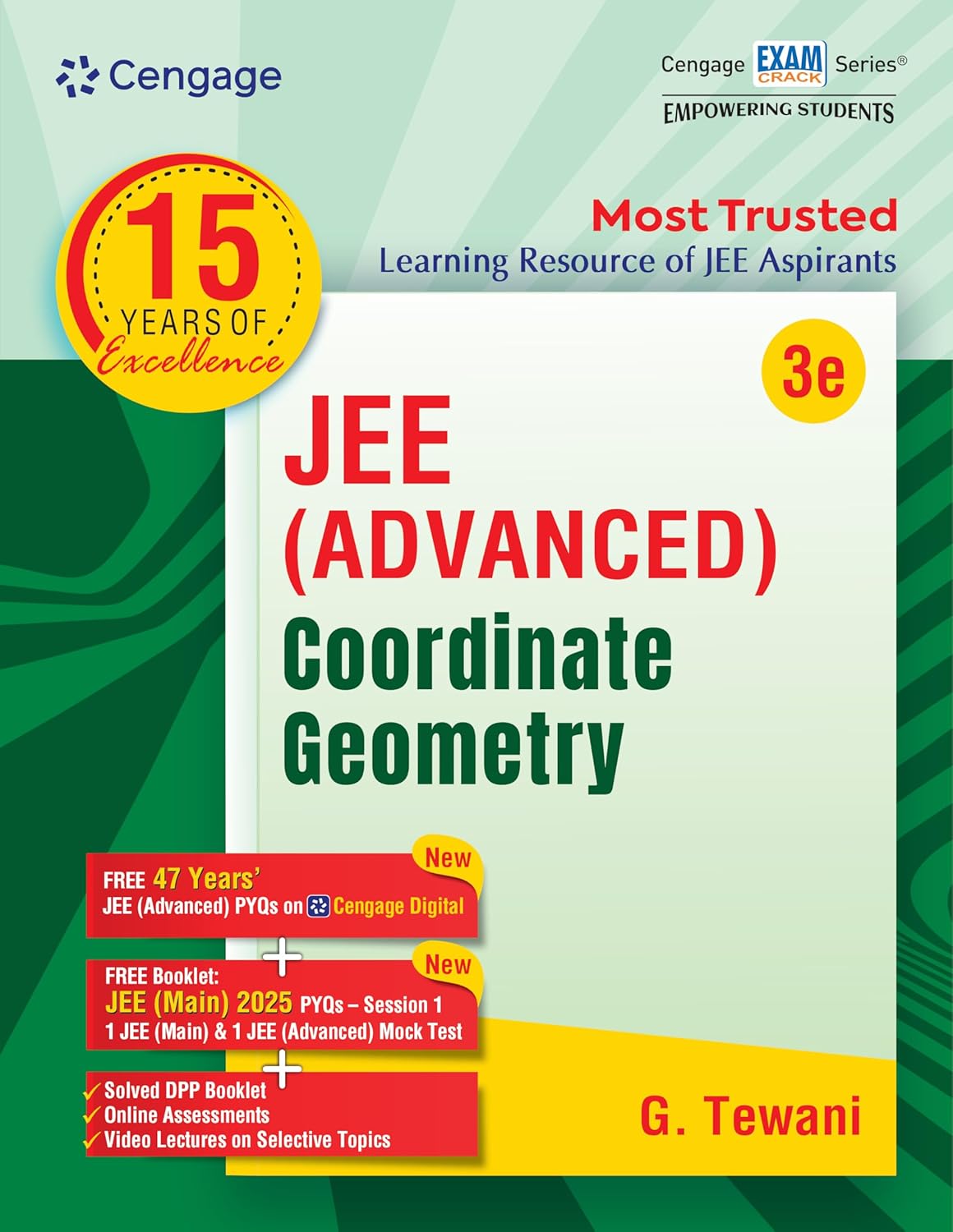 Cengage JEE (Advanced) Coordinate Geometry by G. Tewani (3rd Edition)