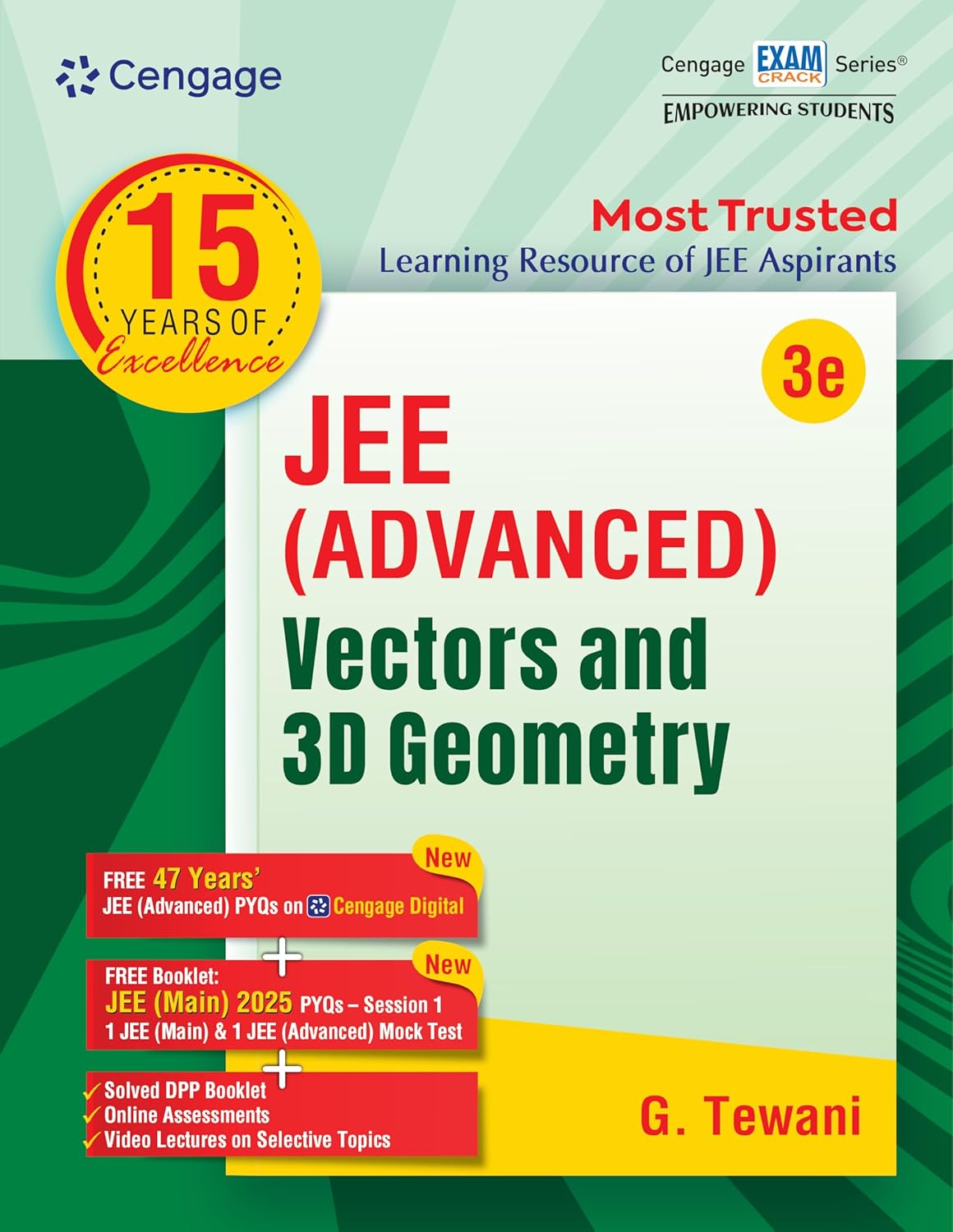 Product Listing: JEE (Advanced) Vectors and 3D Geometry by G. Tewani (3rd Edition) By Little Library Indore