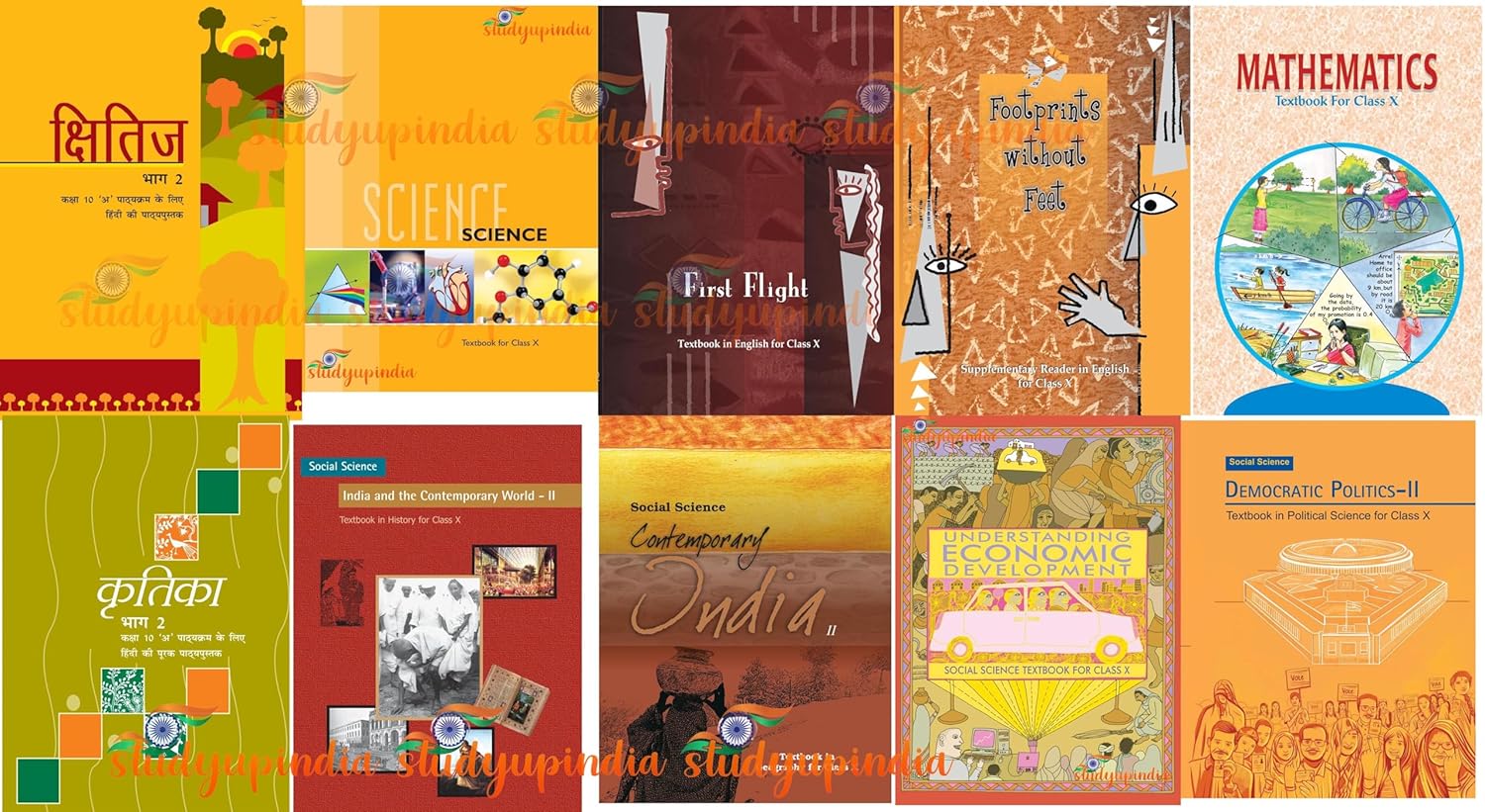 NCERT Class 10 Textbooks - All Subjects English Medium (Set of 10 Books) Paperback – (Hindi-A Course) Edition 2026