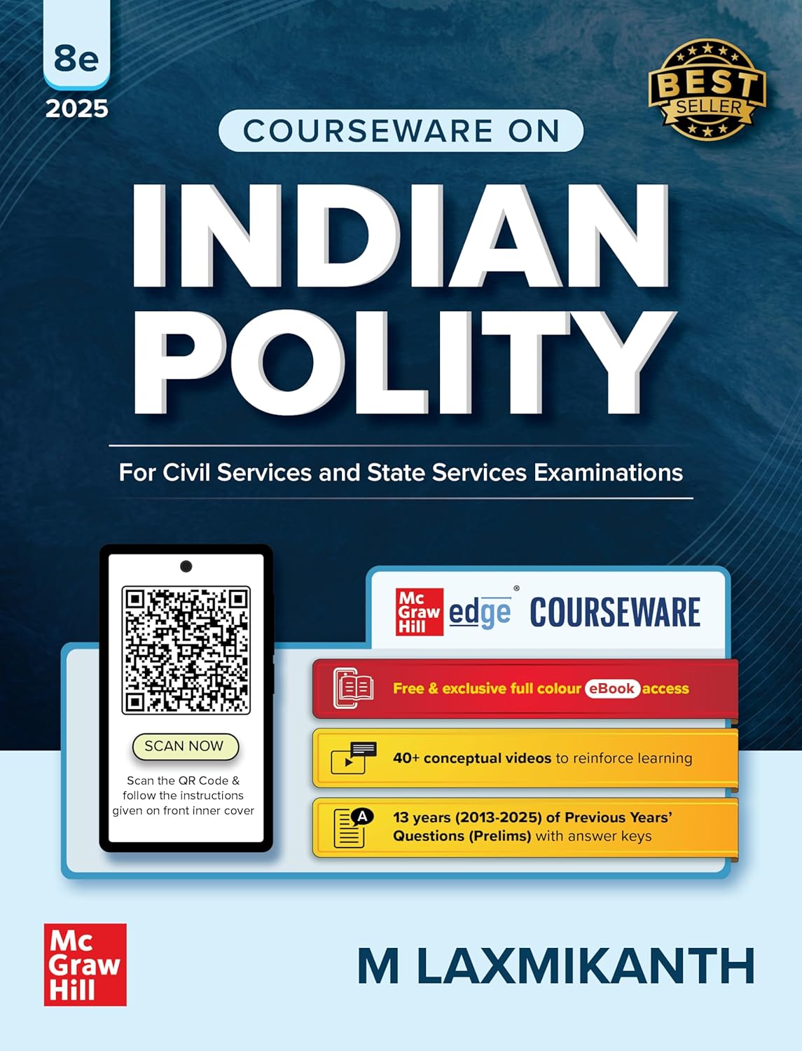 Indian Polity by M. Laxmikanth - Latest Edition (7th Edition) for UPSC, MPPSC & State PSC Exams