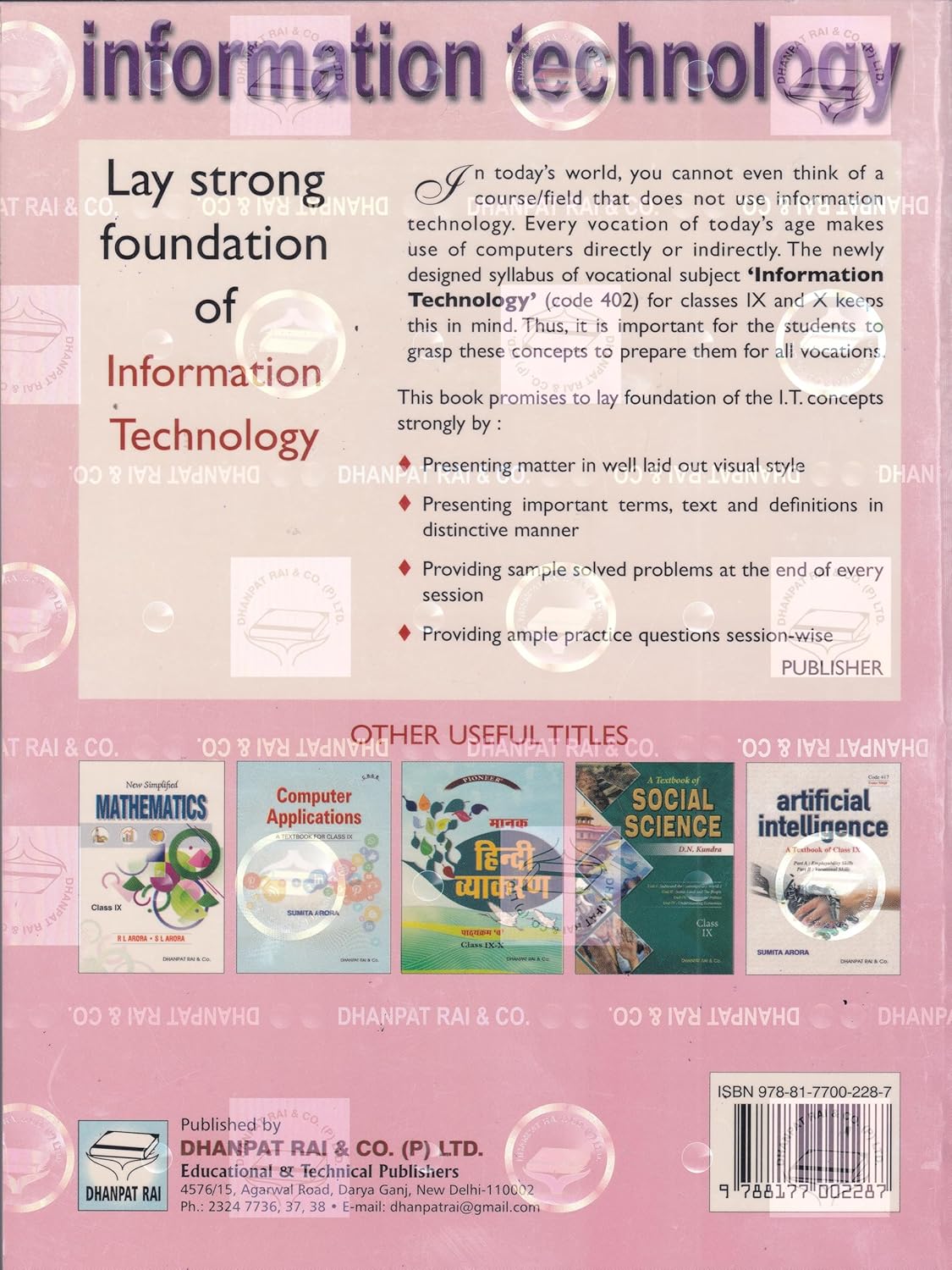 A Textbook of Information Technology for Class 9 - by Sumita Arora (2026-27 Examination) Paperback – 1 March 2025 by Sumita Arora (Author)